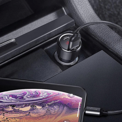 Автомобильное ЗУ Baseus Magic Series USB+USB-C PD (Автомобильное ЗУ Baseus Черный)