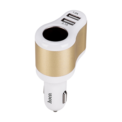 Автомобильное ЗУ Универсальный 2 USB Выход Hoco UC206 (Автомобильное ЗУ Hoco Белый)