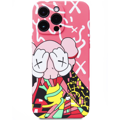 Чехол iPhone 14 Pro Max Накладка Силикон Luxo Kaws series