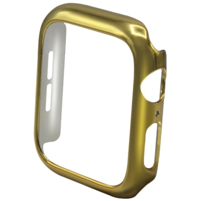 Чехол со стеклом для Apple Watch 40mm Накладка Пластик (Apple Watch 40mm Накладка Пластик Золото)