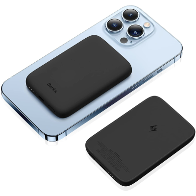 Беспроводной Power Bank Benks On-Go, 10.000 мАч, MagSafe (Внешний аккумулятор Benks Черный)