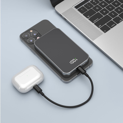 Внешний аккумулятор Deppa NRG MageSafe 10000 mAh 20 ватт (Внешний аккумулятор Deppa Черный)