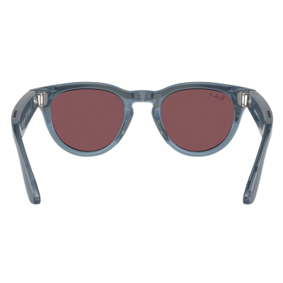 Умные очки Ray-Ban Headliner, синяя оправа, Поляризационные: Красные линзы (Очки Ray-Ban Синий)