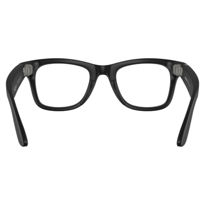 Умные очки Ray-Ban Wayfarer, черная матовая оправа, Фотохром: Прозрачные - Графитово‑Зелёные, M (Очки Ray-Ban Черный)