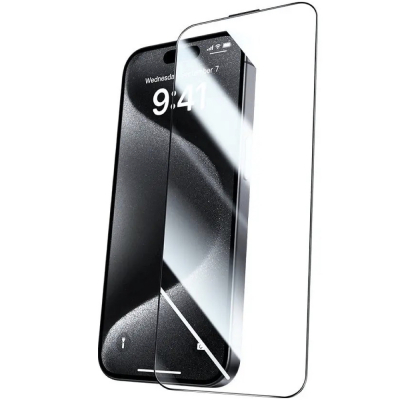 Защитное стекло Mcdodo PF-686 для iPhone 16 Pro, 17 Прозрачное (Защитное стекло Черный)