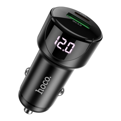 Автомобильное ЗУ Hoco Z42 USB+USB-C (QC3.0+PD20)