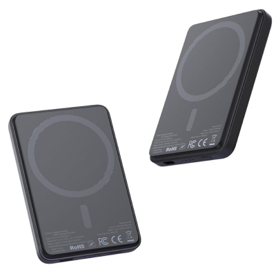 Беспроводной магнитный Power Bank Mcdodo MC-395, 5.000 мАч, 15 ватт, MagSafe (Внешний аккумулятор Mcdodo Черный)
