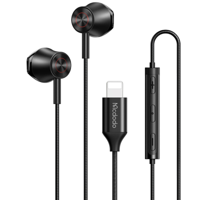 Наушники Mcdodo HP-408, внутриканальные, с разъёмом Lightning (Наушники Mcdodo Черный)