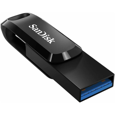 Флешка SanDisk Ultra Dual Drive, USB + USB-C, 64 Gb (Флешка SanDisk 64 Gb Черный)