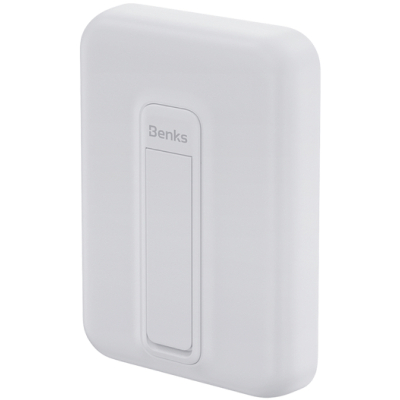Беспроводной Power Bank Benks MP09, 6.000 мАч, MagSafe (Внешний аккумулятор Benks Белый)