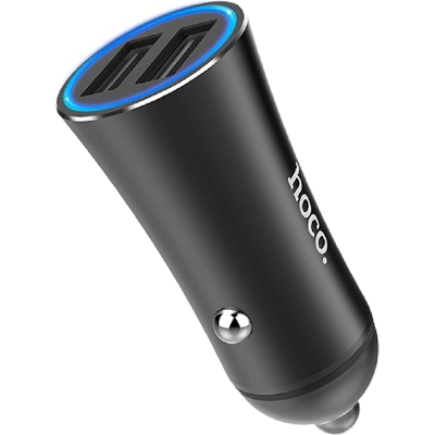 Автомобильное ЗУ Универсальный 2 USB Выход Hoco Z30A (Автомобильное ЗУ Hoco Черный)