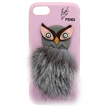 Чехол iPhone 7/8 Накладка Кожзам Fendi Owl