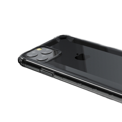 Чехол iPhone 11 Pro Max Накладка Пластик Devia Defender2 Series (iPhone 11 Pro Max Накладка Devia Прозрачный Черный)