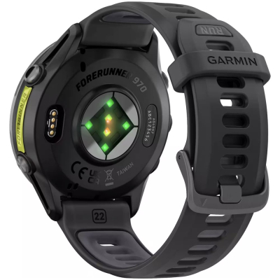 Garmin Forerunner 970, Черные, Черный ремешок (Garmin Forerunner 970 Черные)
