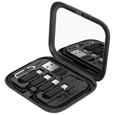 Дорожный набор аксессуаров Deppa Travel Set 12 в 1 (Deppa Travel Set Черный)
