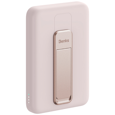 Беспроводной Power Bank Benks MP08, 10.000 мАч, MagSafe (Внешний аккумулятор Benks Розовый)