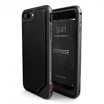Чехол iPhone 7 Plus Накладка X-Doria Defense Lux Black Leather