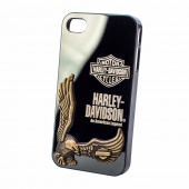Чехол iPhone 4 Накладка Пластик с металлической вставкой Harley Davidson