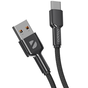 Кабель USB-A to USB-C Deppa Elite Cable 1 м (Плетеный)